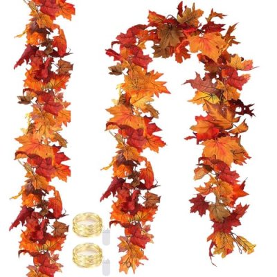 LED Autumn Maple Garland