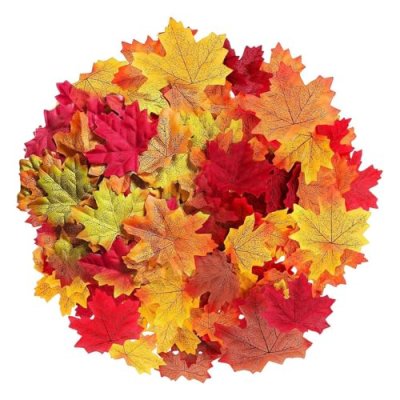 Autumn Leaves,300 Pcs Artificial Autumn Maple…