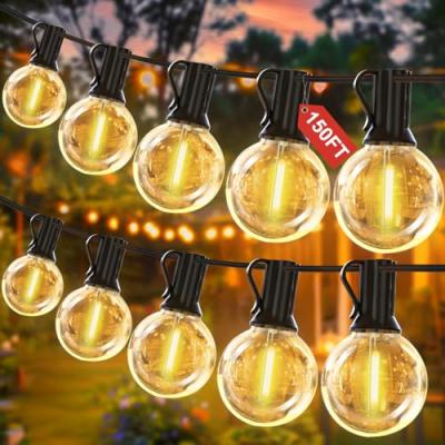 Yuucio Outdoor String Lights with LED Bulbs