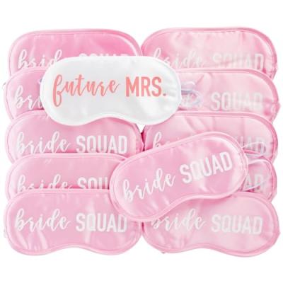Juvale Bride Squad Sleep Eye Masks