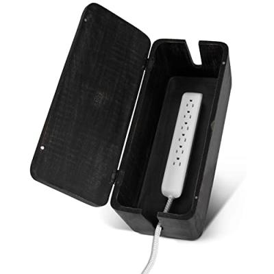 Luxe Desk Cord Covers - Wood Cable Organizer