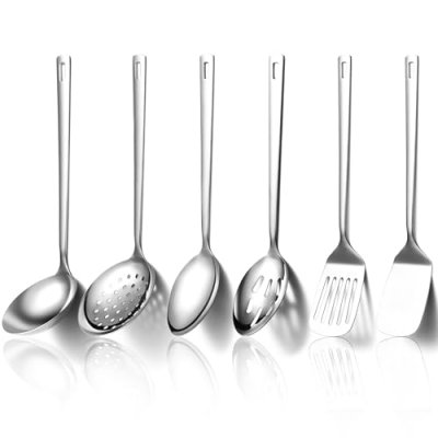 Evanda Kitchen Utensils Set 6pcs, Stainless Steel…