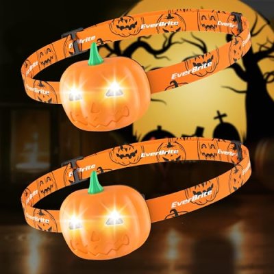 EverBrite 2 Pack Pumpkin Head Torches, Halloween…