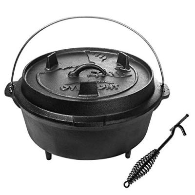 Overmont Dutch Oven with Griddle Lid