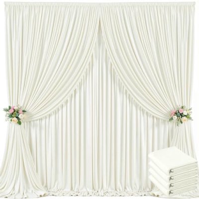 Ivory Backdrop Curtain