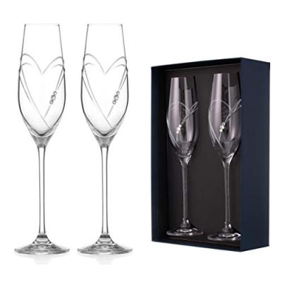 Swarovski Champagne Flutes Pair