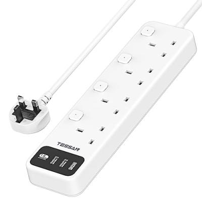 TESSAN Extension Lead with USB Slots