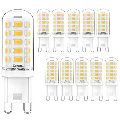 Cxyemt G9 LED Bulbs, Natural White, Energy Saving (10 Pack)