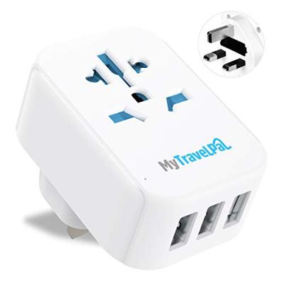 MyTravelPal® Plug Adapter with USB Ports