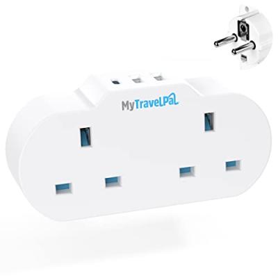MyTravelPal UK to Europe Travel Adapter
