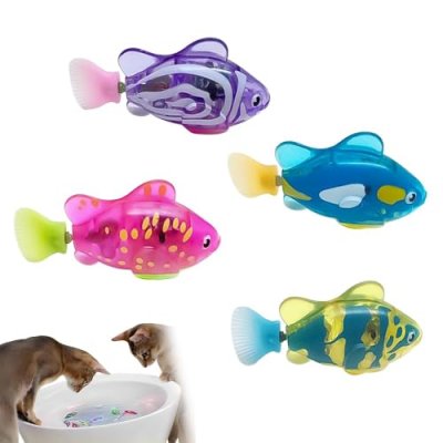 Tyasoleil 4PCS Electronic Pet Fish, Swimming…