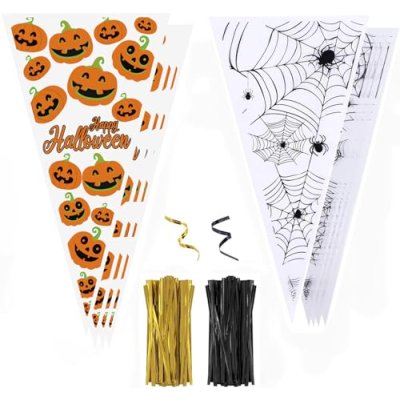 Cydaluya Halloween Sweet Cone Bags,Cydaluya…