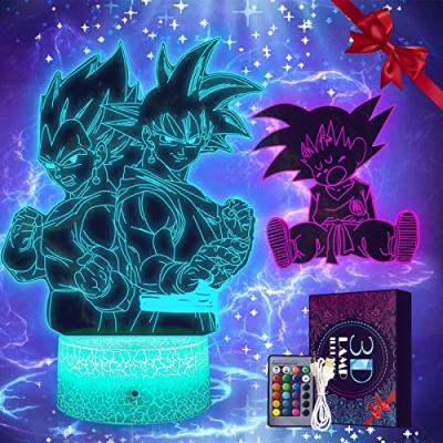 Eygerur Anime Night Light, 3D LED Illusion Lamp
