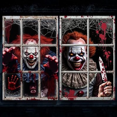 Qylazune Halloween Clown Decor