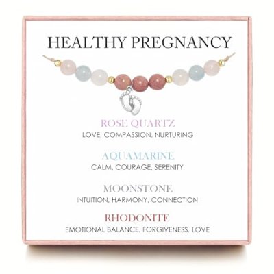 LynixTrade Mum-to-Be Moonstone Bracelet