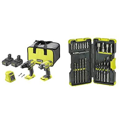 Ryobi Cordless Combi Drill and Impact Driver Kit