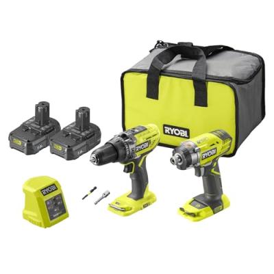 Ryobi Cordless Combi Drill Starter Kit
