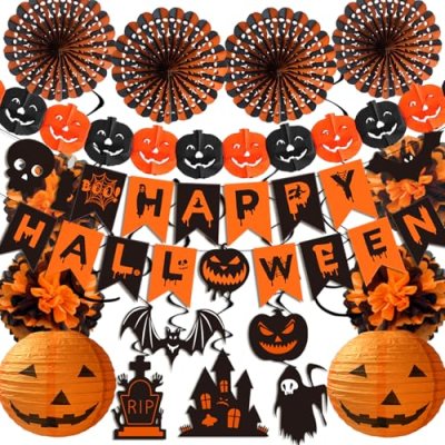 Syoulin Halloween Party Decorations Set - Spooky…