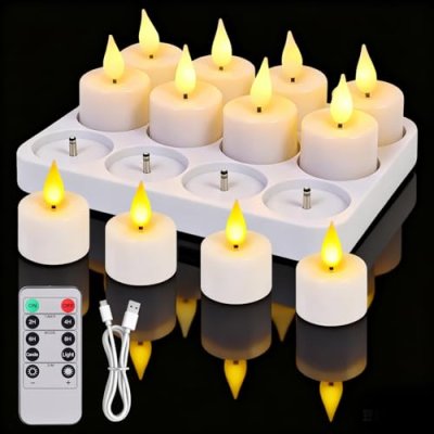 Lysumurl Rechargeable LED Tea Lights