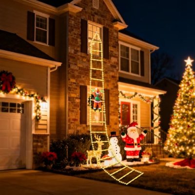 Lysumurl Christmas Ladder Lights