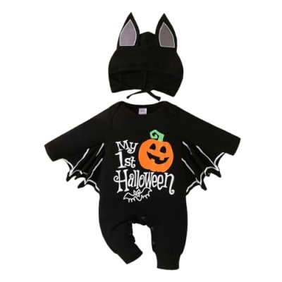 PythJooh Halloween Bat Romper